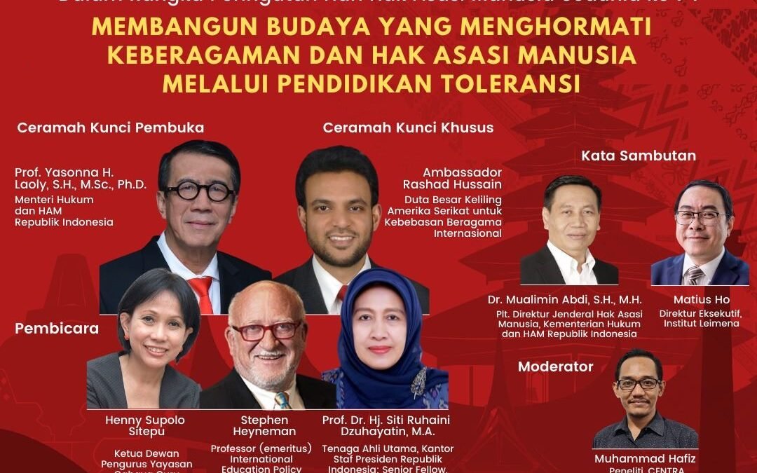 Hari HAM Sedunia, Menkumham dan Dubes AS untuk Kebebasan Beragama Internasional Akan Bahas Pendidikan Toleransi
